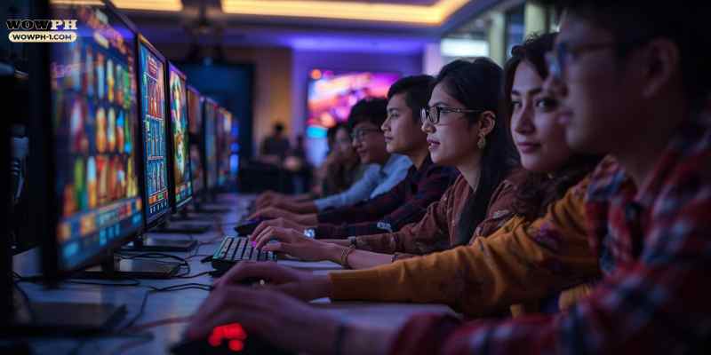 Players enjoying online slots in Bangladesh