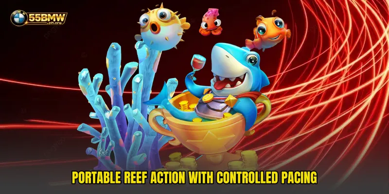 Portable reef action with controlled pacing