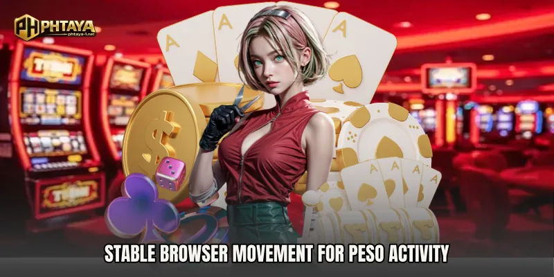 Stable browser movement for Peso activity
